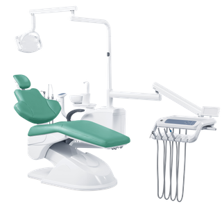 Ergonomic Dental Treatment Chair with Adjustable Backrest for Dentist Office
